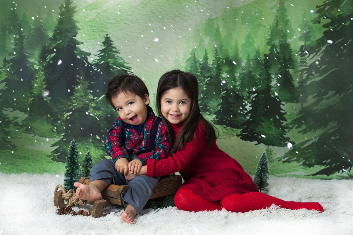 Spezielle Weihnachtsfotoshootings fuer Eltern und Kinder