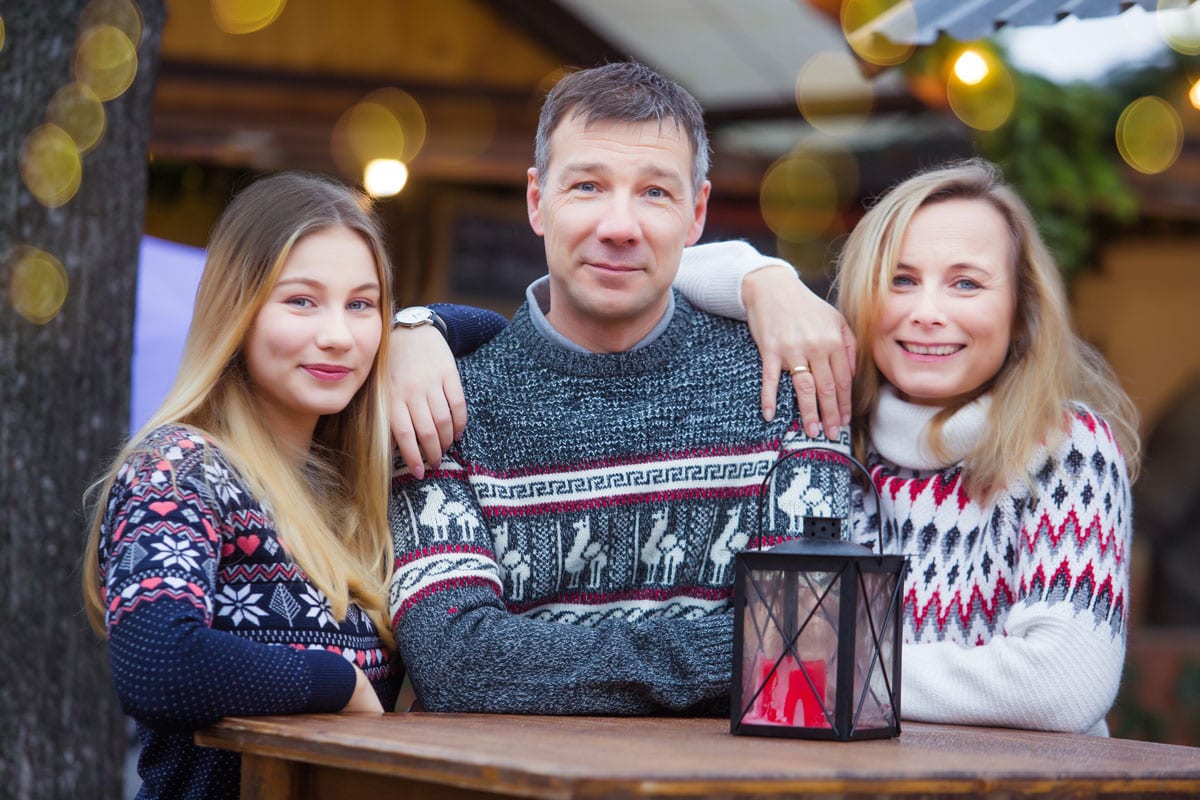 Weihnachtsfotoshooting fuer die ganze Familie in Berlin