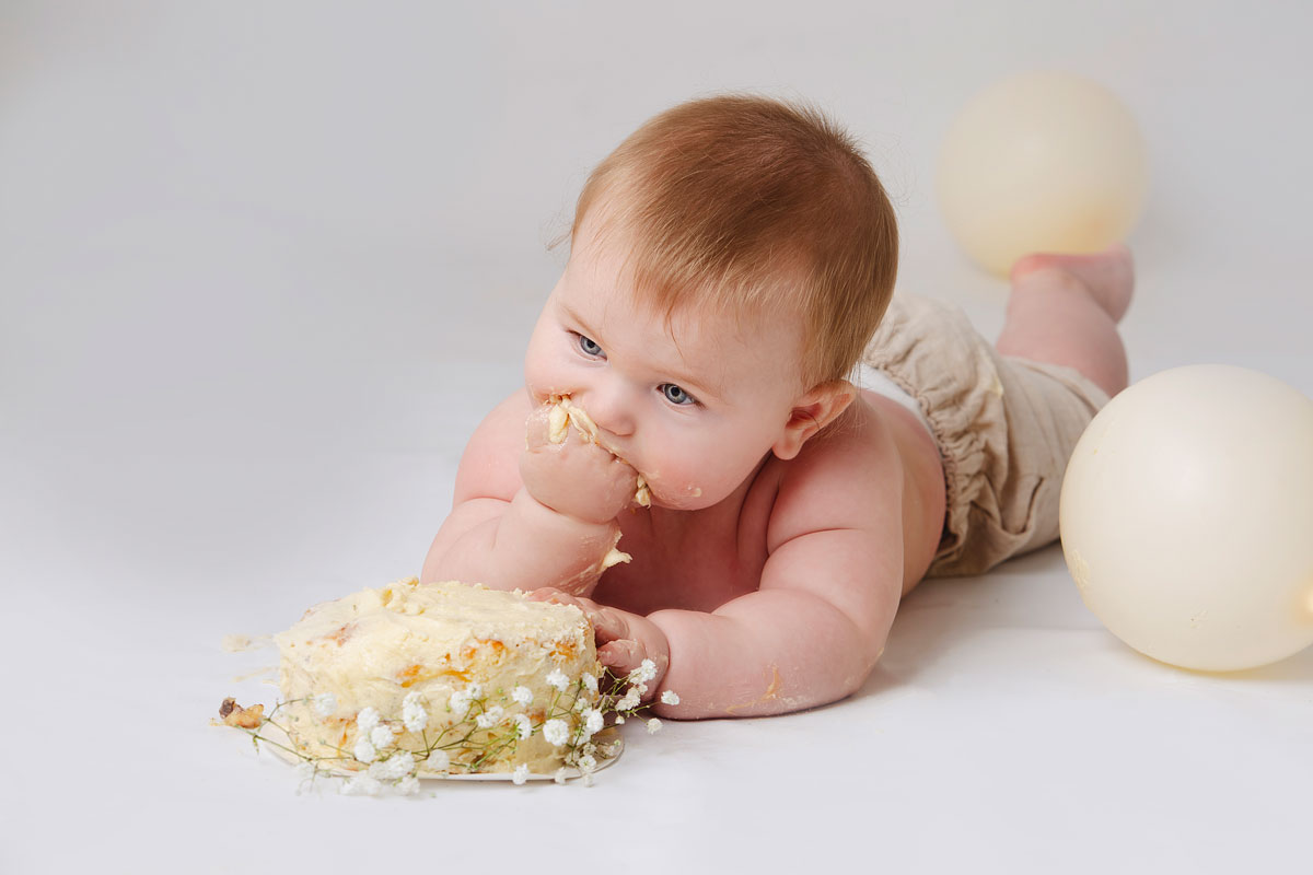 cake smash shooting in der naehe